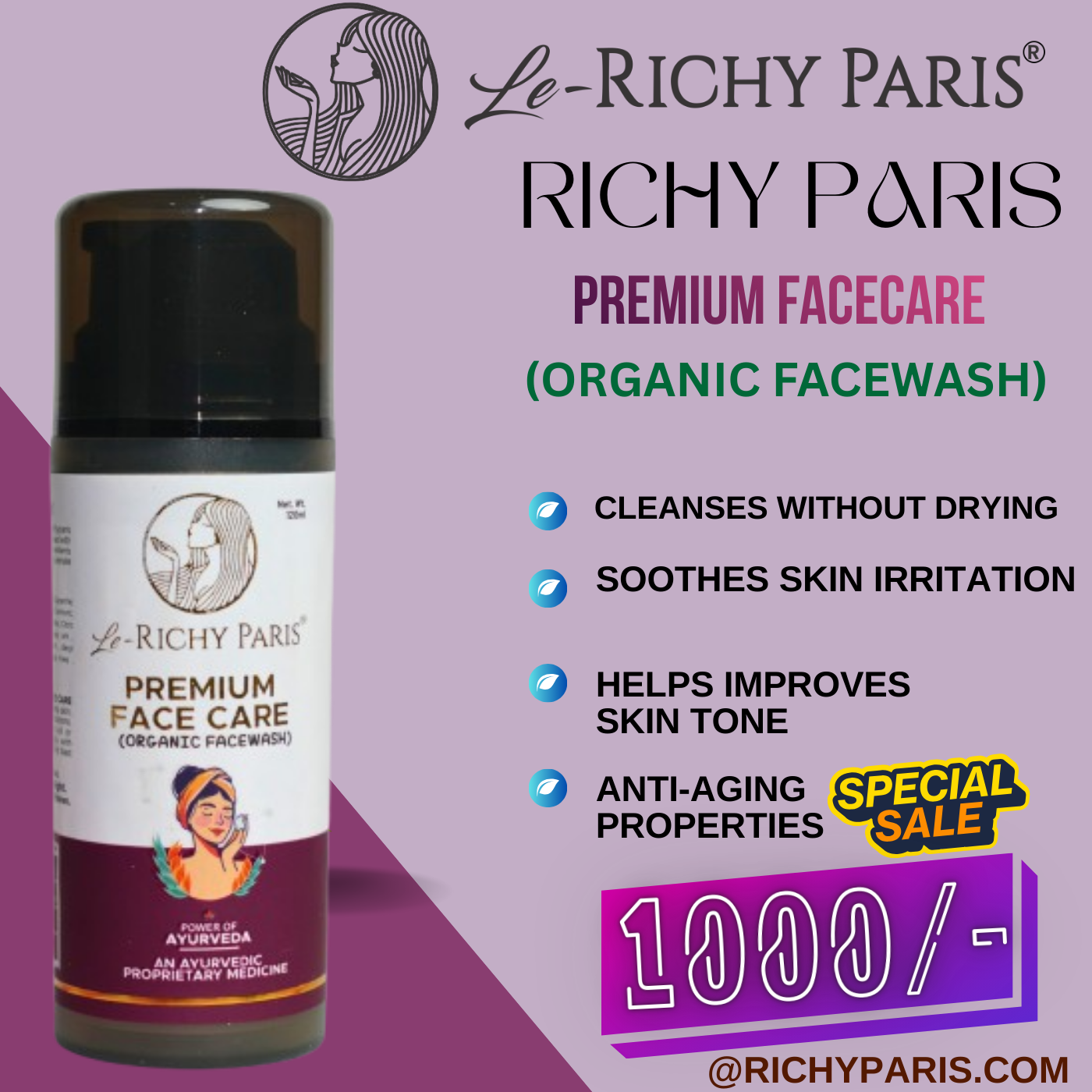 BEST AYURVEDIC FACE WASH RICHY PARIS